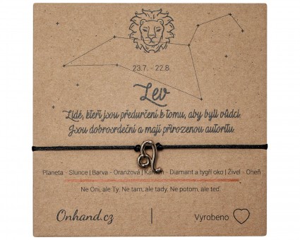 Darčeková karta so znamením horoskopu Lev