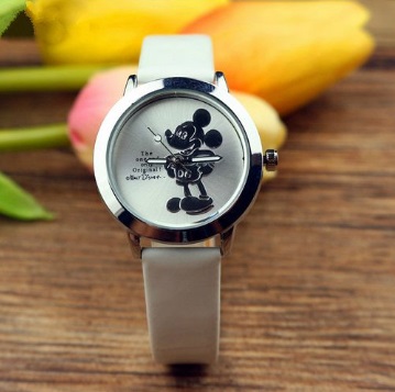 Dámske hodinky Mickey Mouse - biele